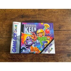 Commander Keen Game Boy Color Manual Only
